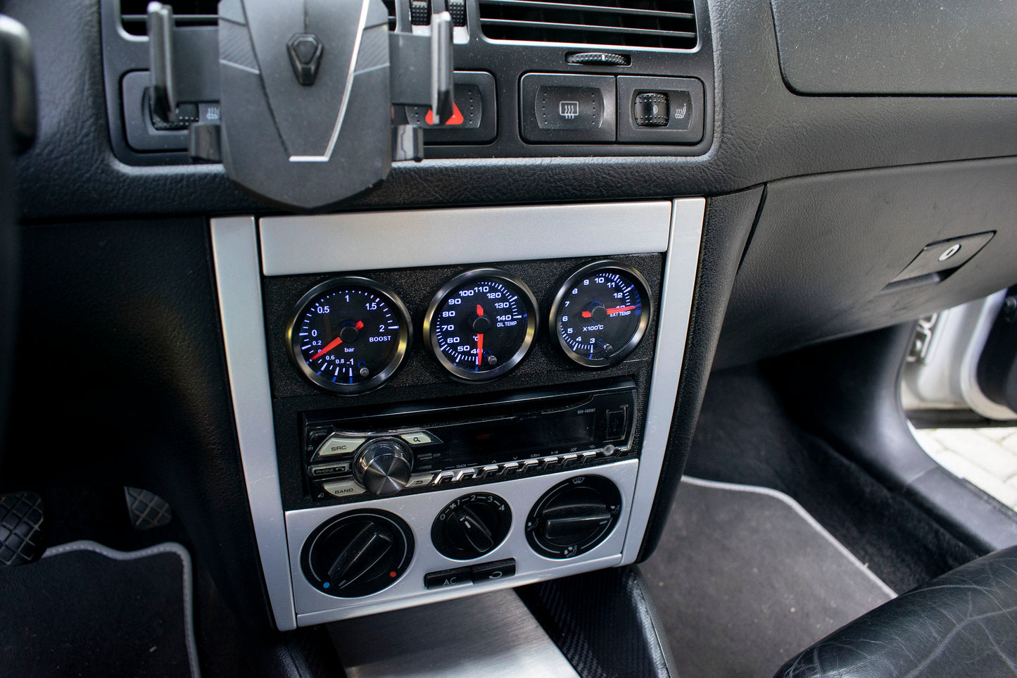 Obudowa zegarów adapter mocowanie na RADIO 52mm do GOLF 4 PASSAT B5 BORA