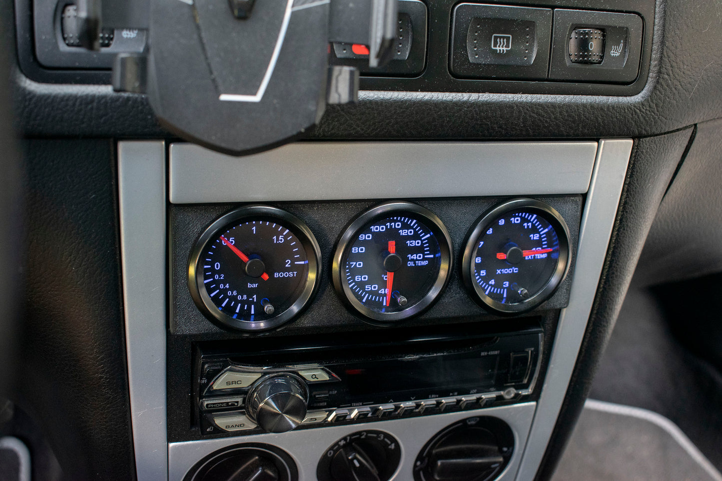 Obudowa zegarów adapter mocowanie na RADIO 52mm do GOLF 4 PASSAT B5 BORA