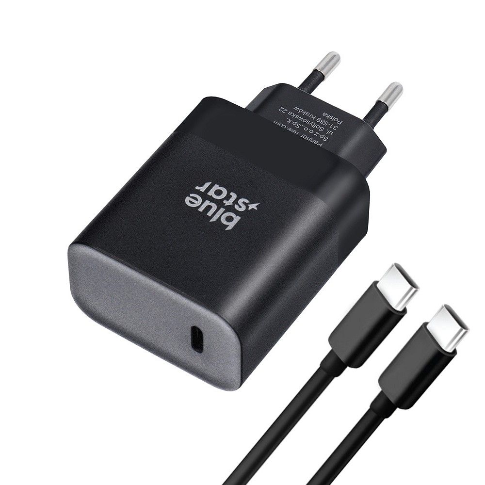 Ładowarka sieciowa do telefonu Blue Star USB C QC4.0 PD 3A 45W + kabel USB C
