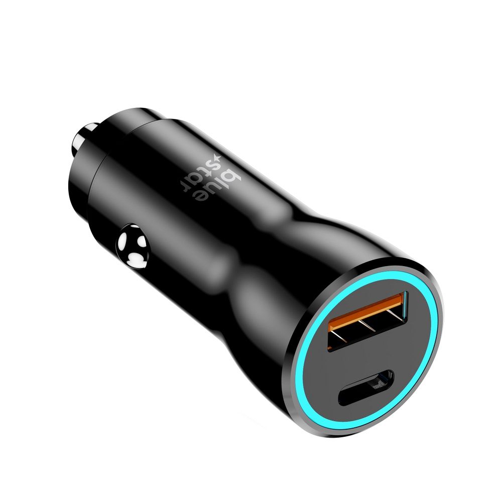 Ładowarka samochodowa USB C + USB A QC3.0 PD AFC PPS 3A 25W