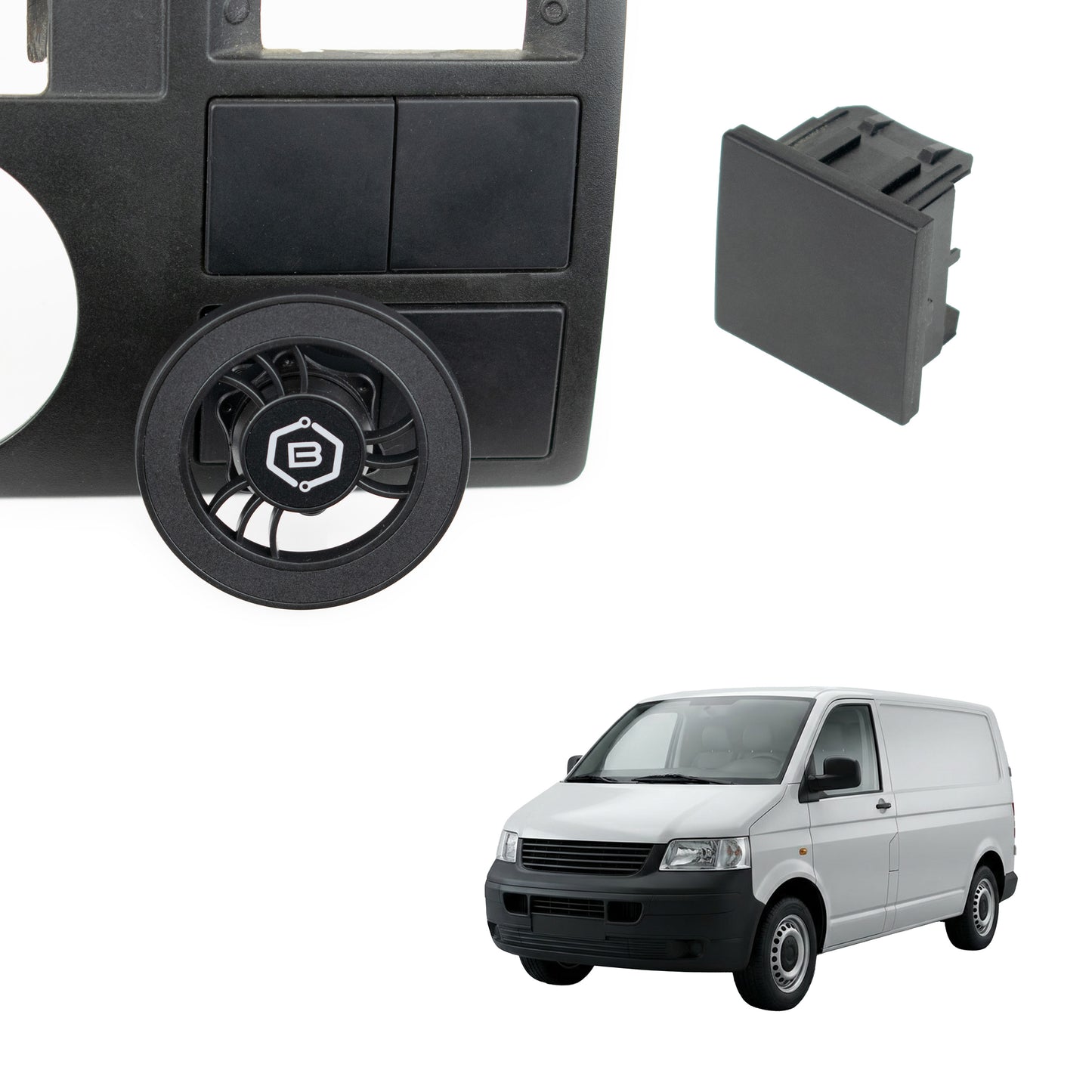Magnetyczny uchwyt na telefon do Volkswagen T5 2003 - 2010 Transporter Multivan